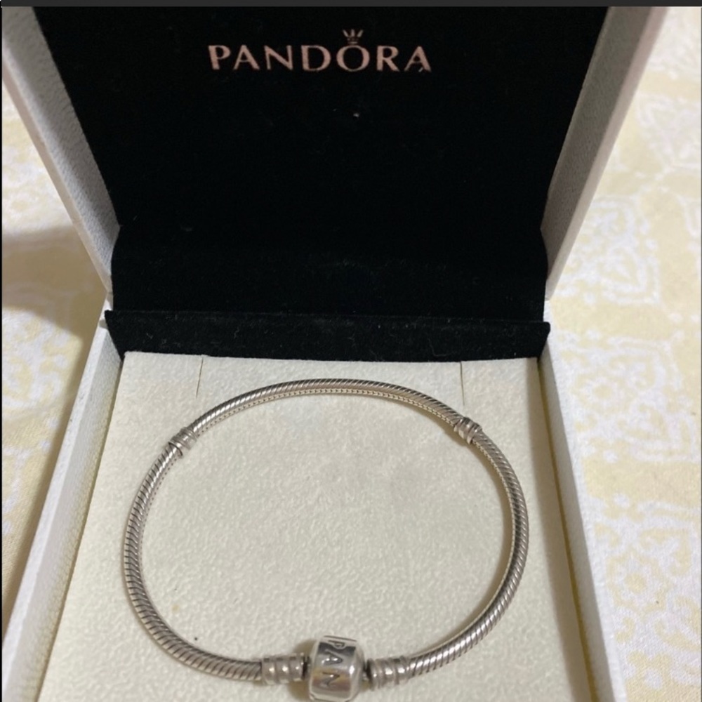 Pandora Moments Barrel Clasp Snake Chain Bracelet
Sterling silver - Picture 2 of 8